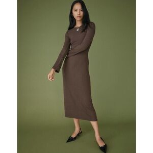 Reformation Benedict dress Brown New